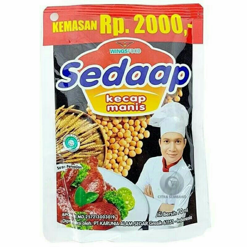 

Kecap Manis Cap Sedaap Kemasan 77gr.