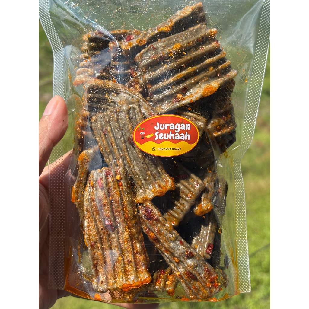 

250gram Kerupuk Jengkol/Kerupuk Asbes Gurih Pedas Bumbu Seblak-Gak Pelit Bumbu