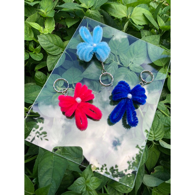 Keichan pita kecil / keichan kawat bulu / gantungan kunci kawat bulu / ganci kawat bulu / gantungan 