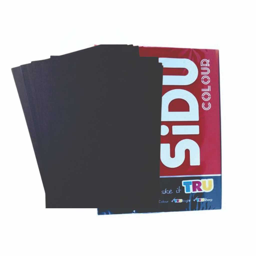 

Kertas HVS Hitam SIDU Spectra Ukuran A4 80 Gsm 20 lembar - HVS Black Paper size A4