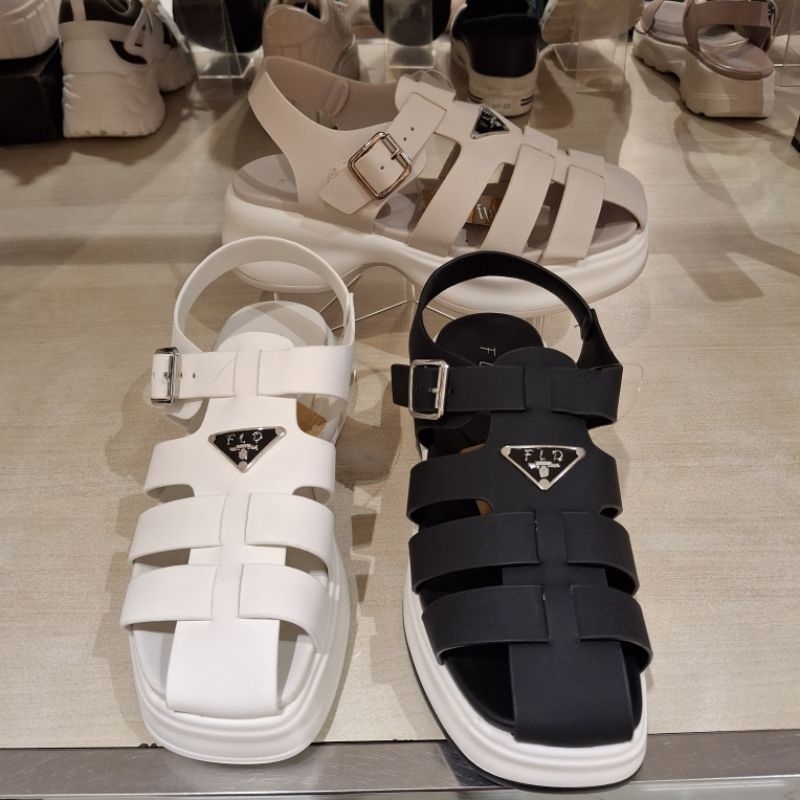 Fld sandal tali wedges 6cm wanita ringan poll & ori size 36-40