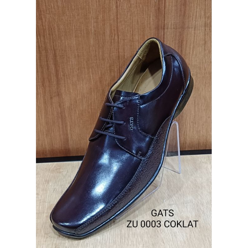 sepatu pria, sepatu cowok , sepatu kantor, sepatu formal bahan kulit asli brand GATS original