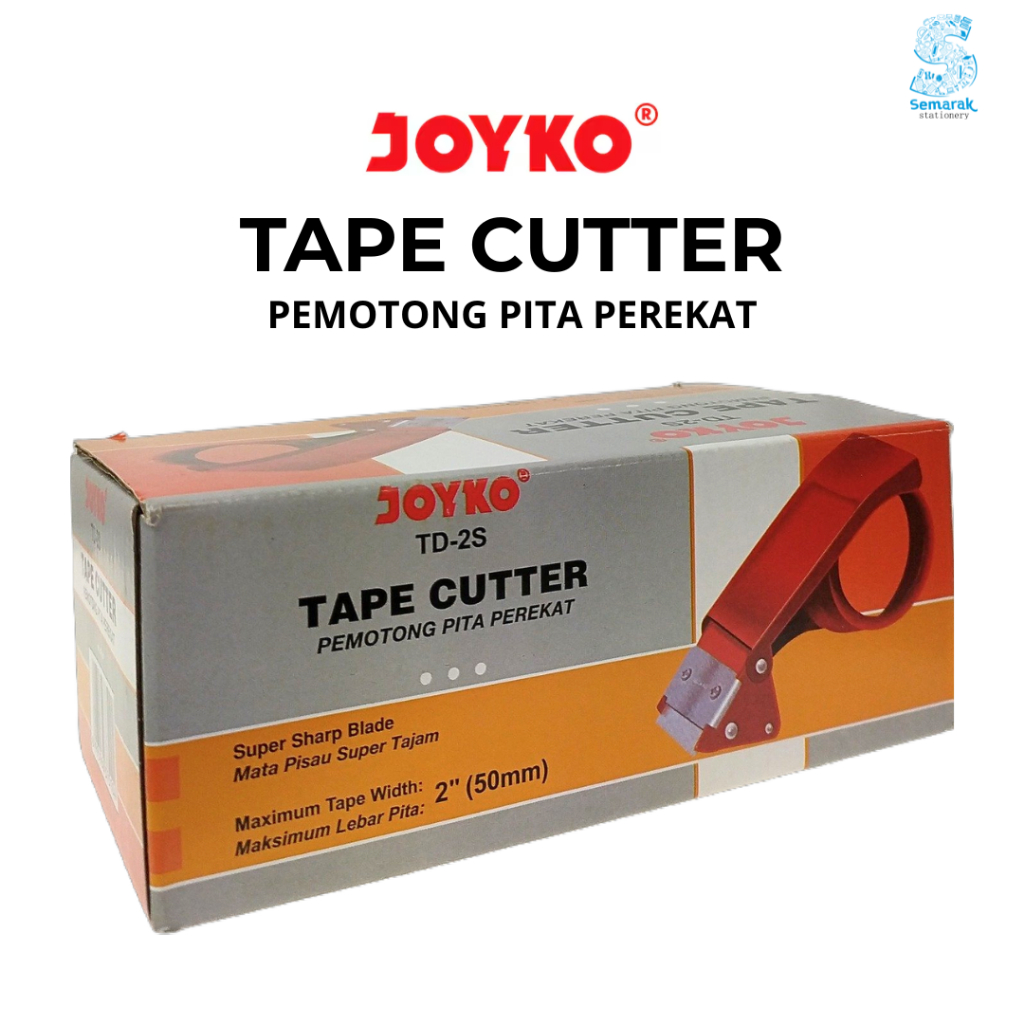 

Joyko TD-2S Tape Cutter Besar Pemotong Lakban Perekat 50 MM - Merah [1 Pcs]