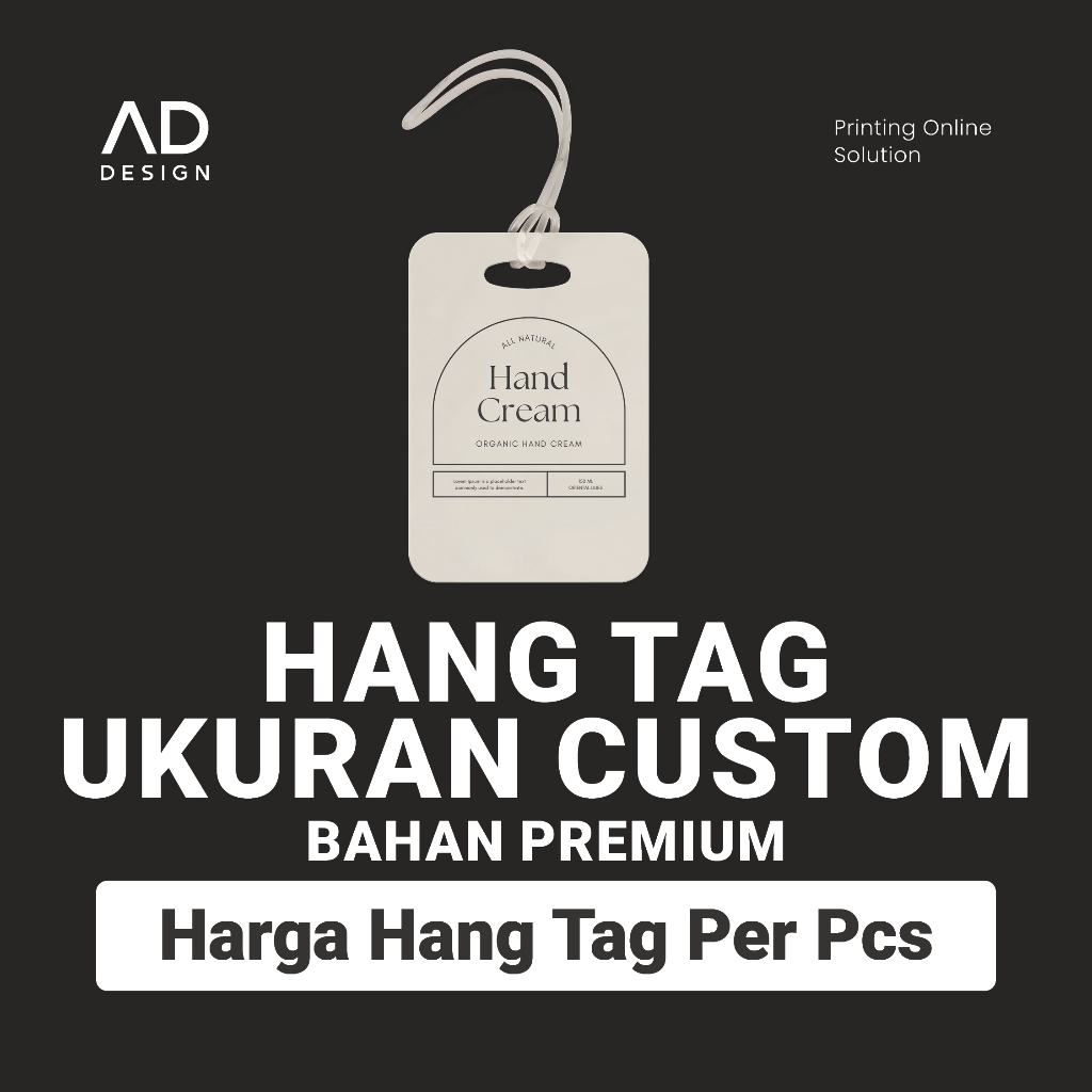 

HANG TAG, PRICE TAG BAHAN PREMIUM SIZE CUSTOM