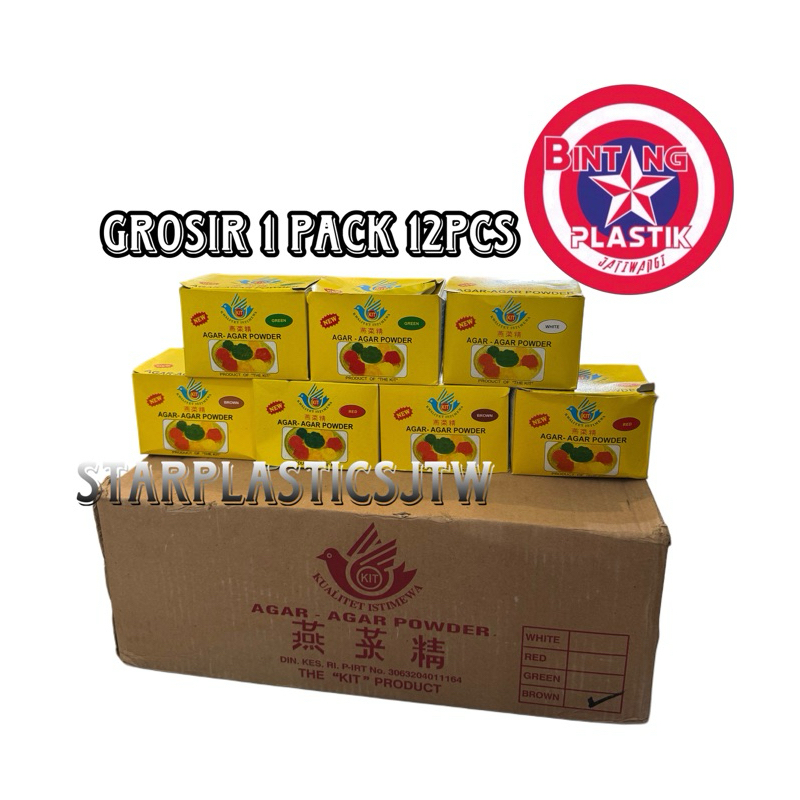 

BEST QUALITY!! (1PACK 12PCS) AGAR AGAR KIT (SWALLOW AKOS) terdapat 4 varian rasa isi 7 gram BPOP Halal