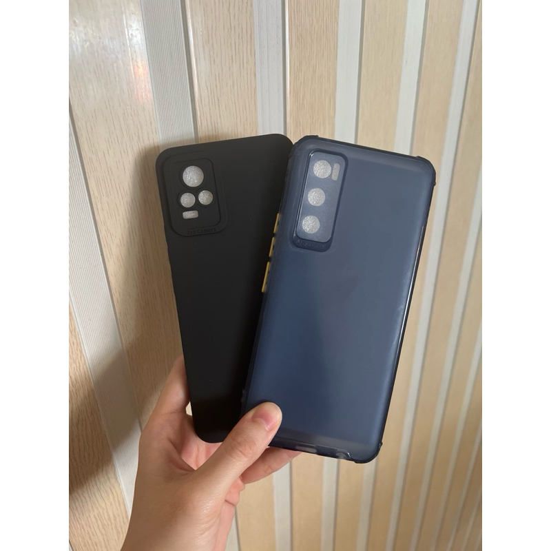 VIVO V20 V20SE CASE POLOS HITAM BLACK MATTE PRO CAM NAVY VIVO V20 V20SE