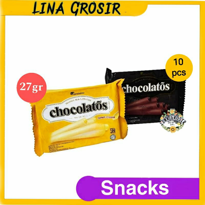 

GARUDA FOOD Chocolatos Mini Wafer Roll 27gr @ 10pcs