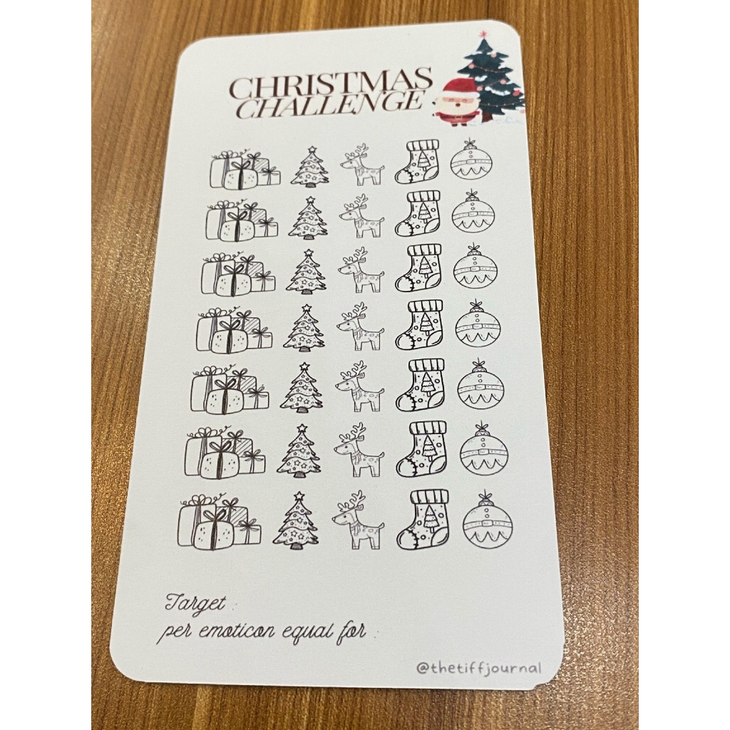 

SAVING CHALLENGE | CASH STUFFING | BUDGETING CARD - CHRISTMAS