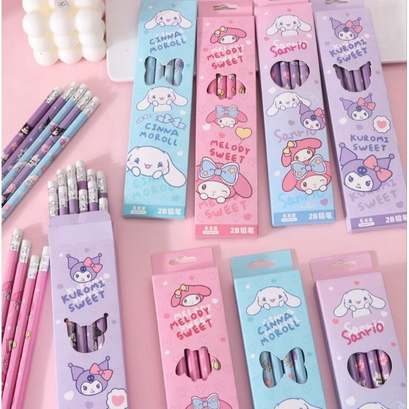 

Pensil Set 2B Isi 12pcs dan 6pcs Karakter Kartun Lucu