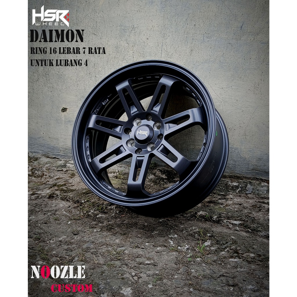 Velg HSR Ring 16 Lobang 4 Pelek Variasi Ring 16 Brio Jazz Avanza
