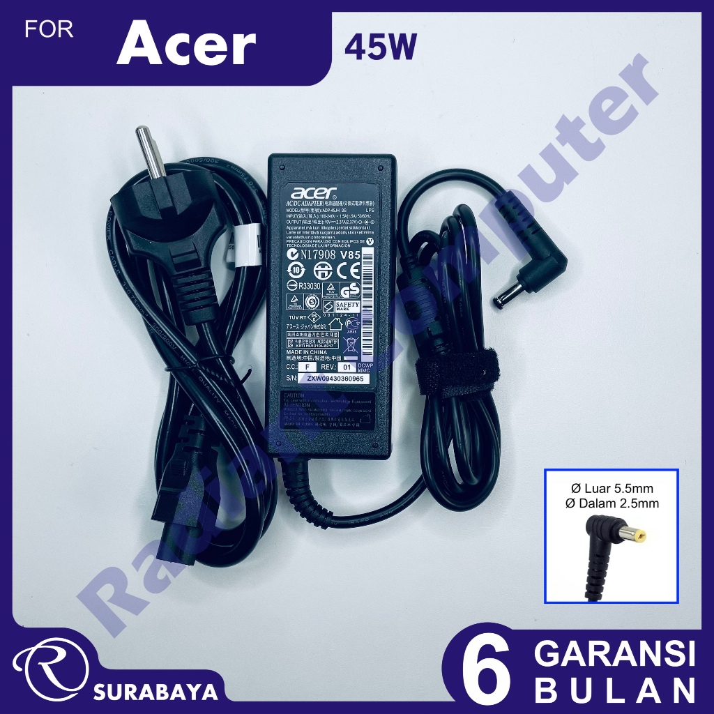 Adaptor Charger Acer Z1402 Z3-451 Z1401