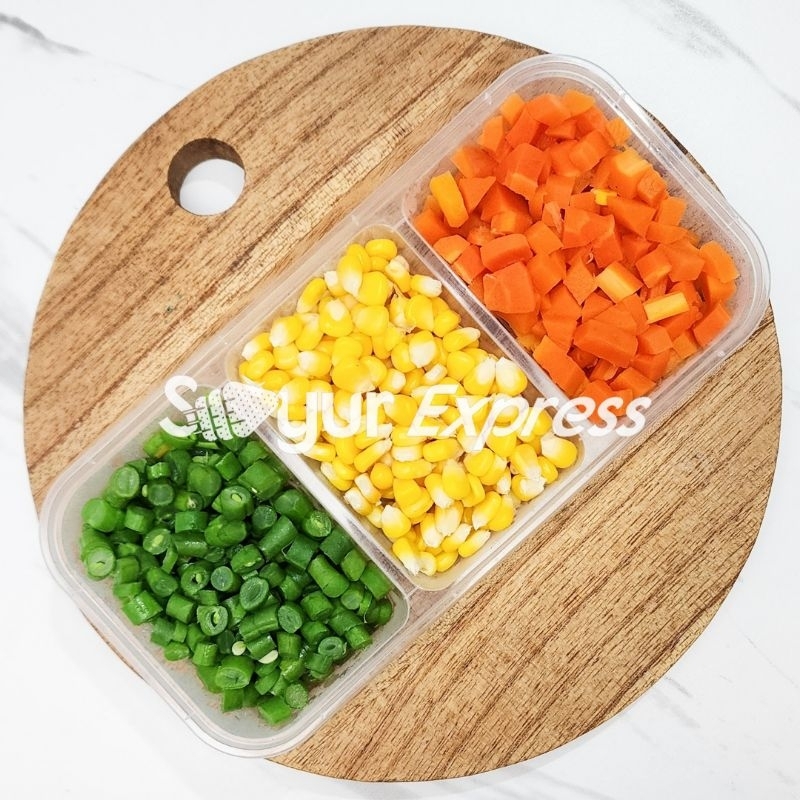 KIRIM INSTAN Sayur Frozen Matang Wortel Jagung Buncis