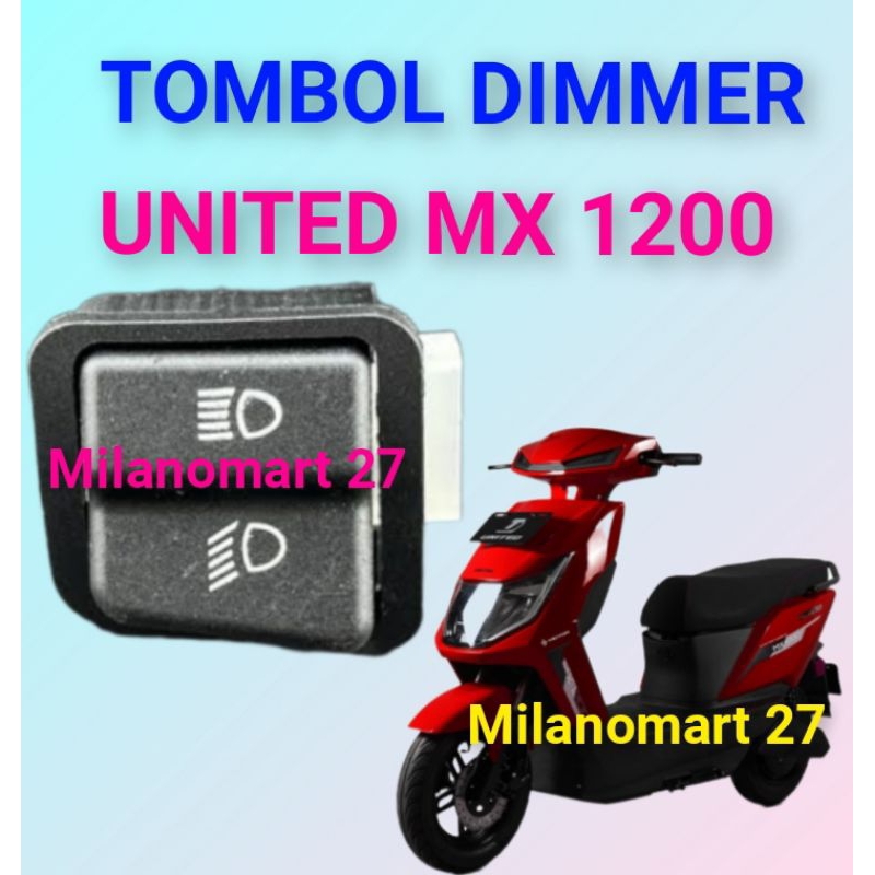 tombol dimmer united mx 1200 saklar dim  switch dim motor listrik united mx 1200