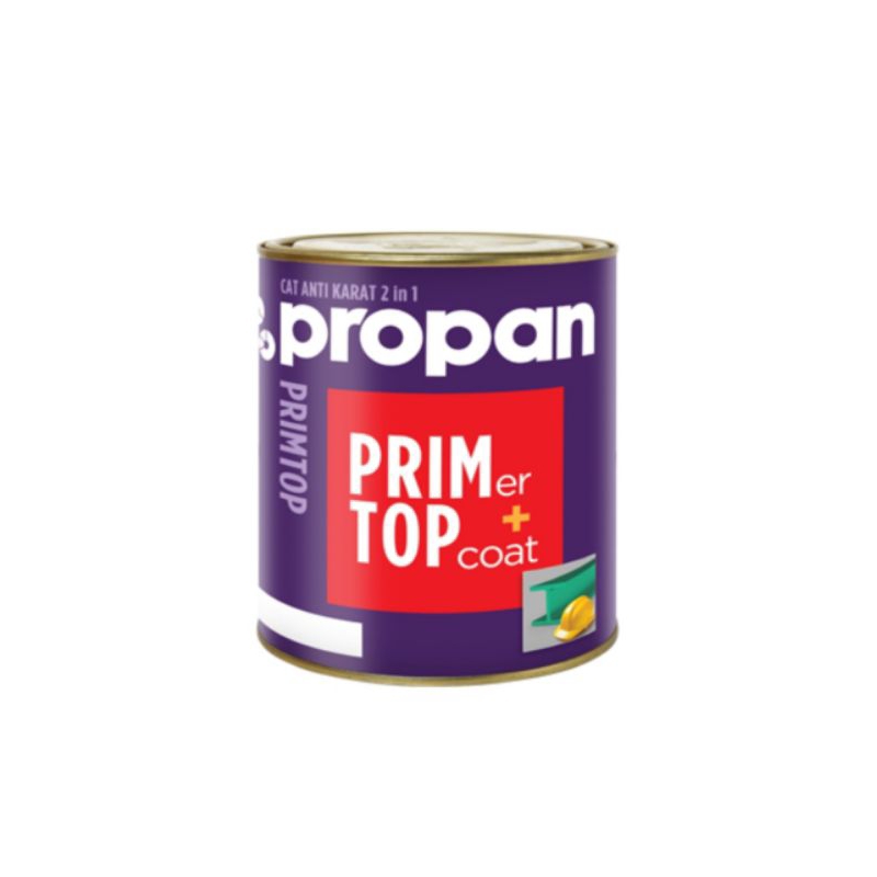 Cat besi & kayu warna hitam & putih Propan Primtop 1kg