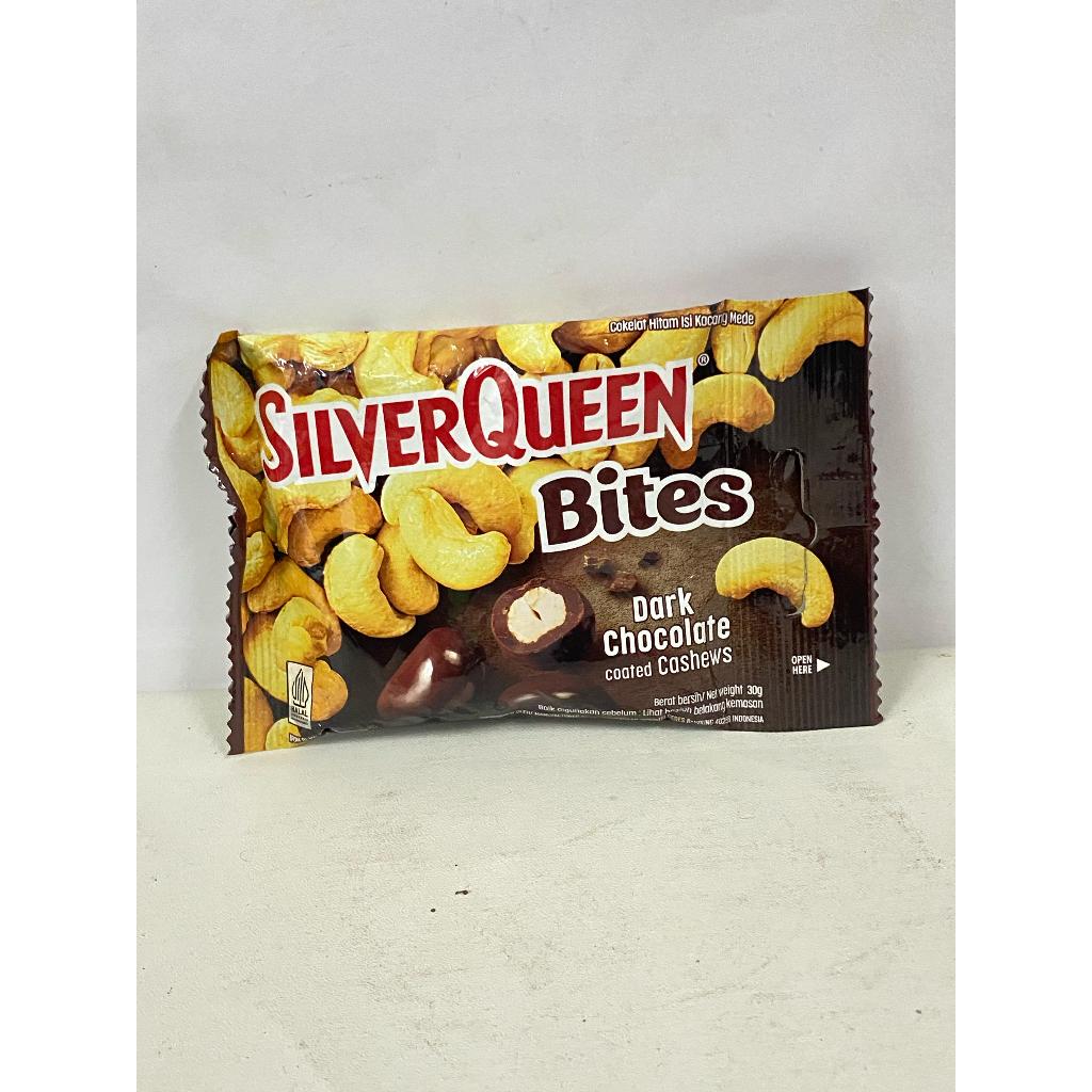 

SILVERQUEEN BITES DARK CHOCOLATE CASHEWS 30 GR