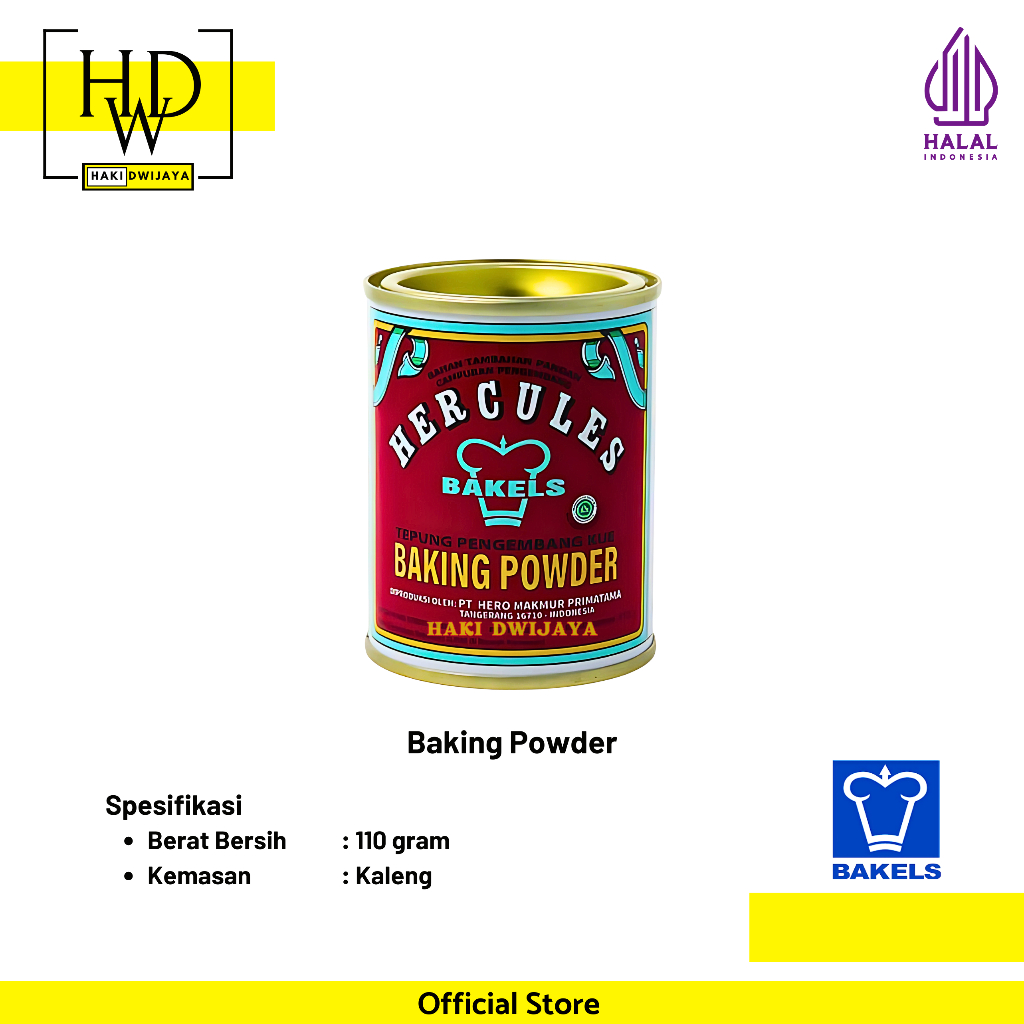 

[110gr] Hercules Baking Powder Double Acting Pengembang Kue