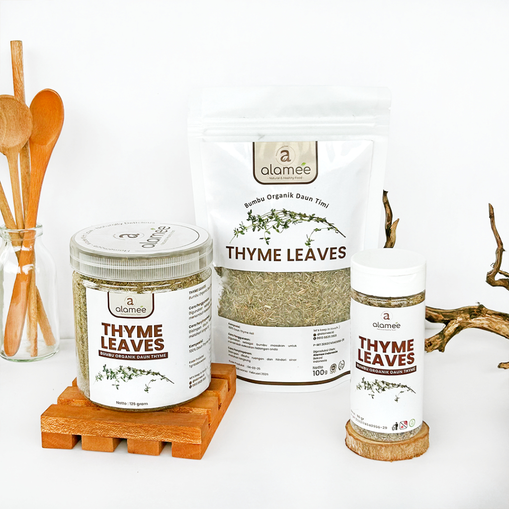 

ALAMEE Thyme Kering Daun Timi Bumbu Dapur Organik Garnish Dried Leaves Murni Asli Tanpa Campuran
