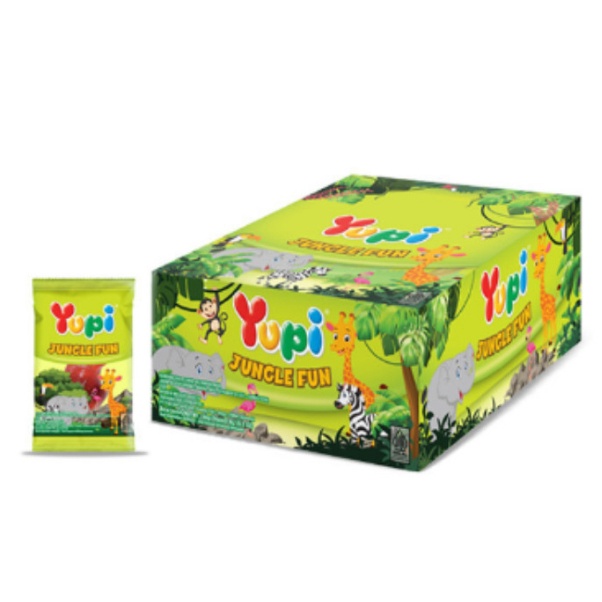 

YUPI CANDY GUMMY JUNGLE FUN [ 24pcs x 6.5gr ]