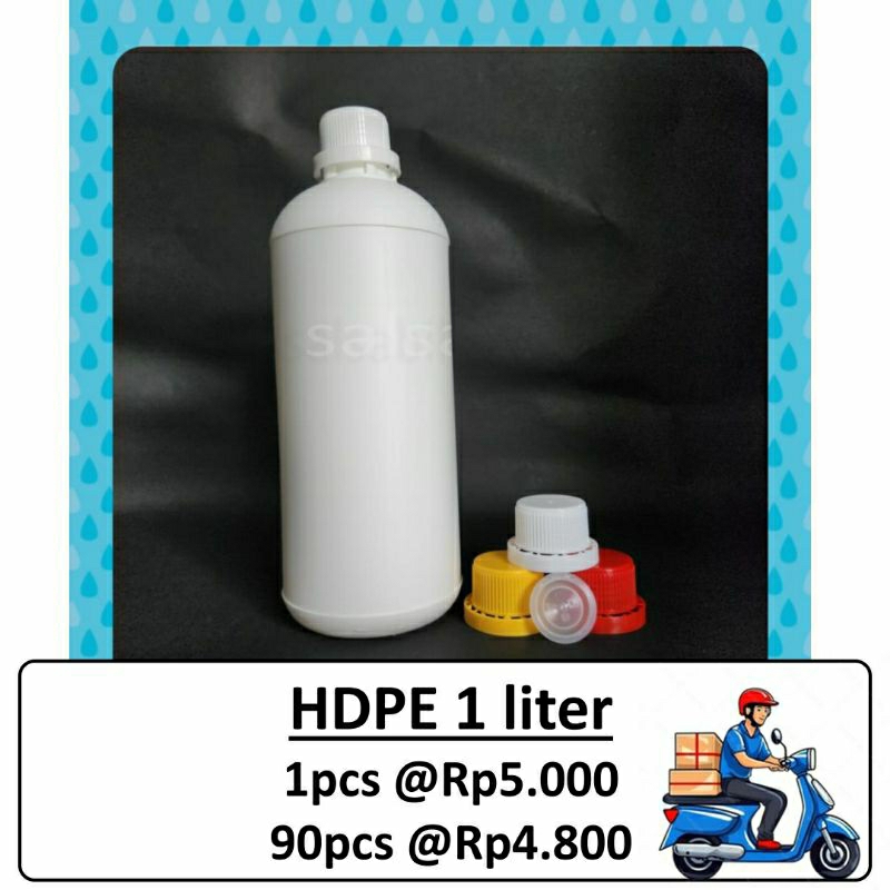 (INSTAN) Botol HDPE 1liter / botol agro 1 liter