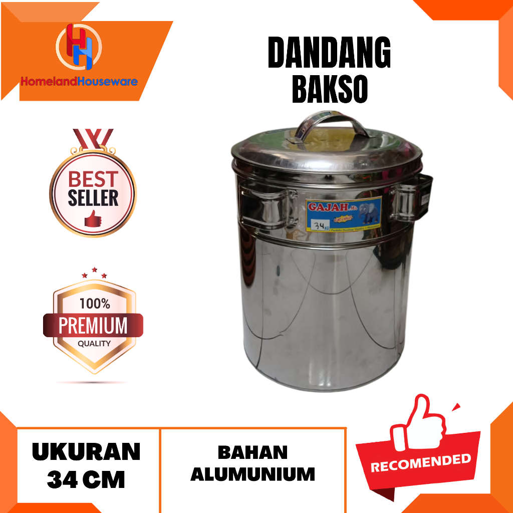SIAP KIRIM-READY MADIUN/DANDANG BAKSO UKURAN 34/DANDANG BAKSO ALUMUNIUM UKURAN 34 CM/PANCI BAKSO GAJ