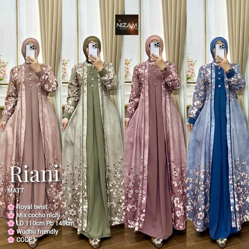 Riani, Zenita maxy dress / gamis premium murah