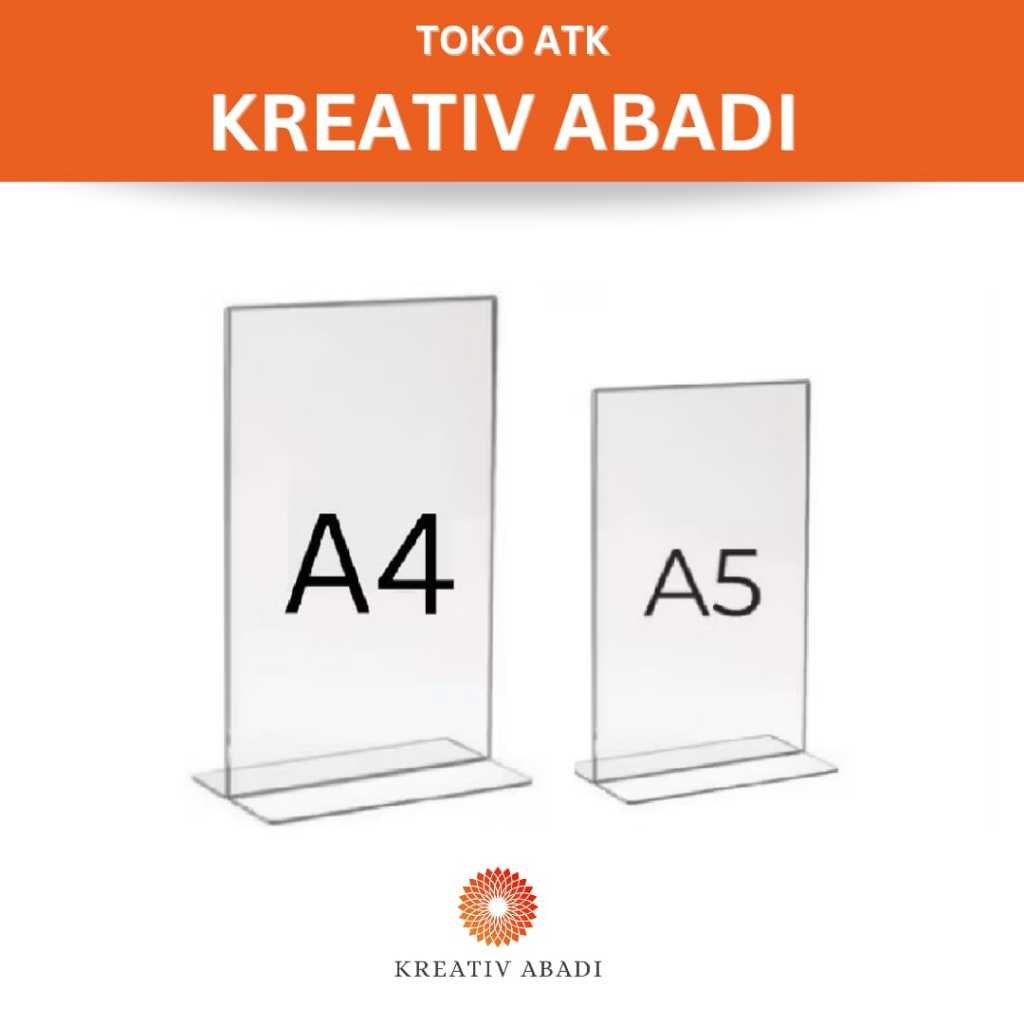 

Tempat Brosur Acrilyc A4 dan A5