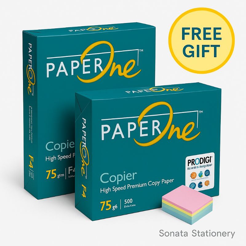 

Kertas Fotokopi PaperOne F4 75gsm 1 Rim (500 Lembar) + FREE GIFT