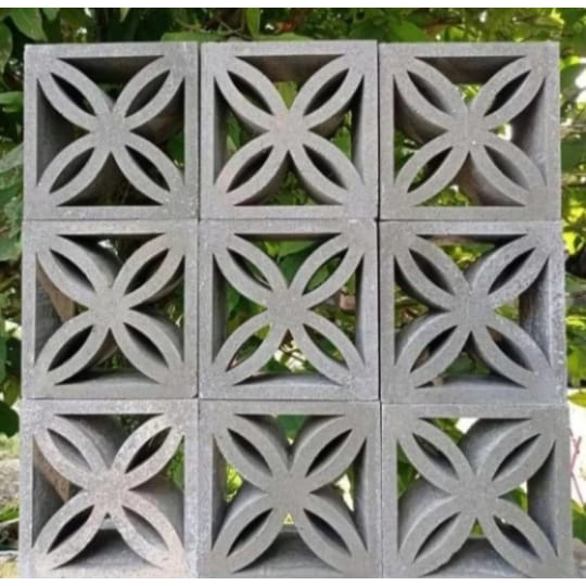 Roster Beton / Roster Beton Modern / Roster Beton Abu Motif Kawung
