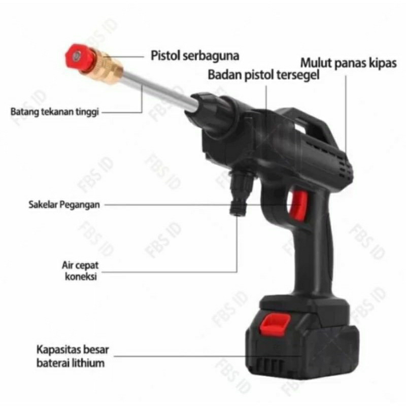 Mesin cuci mobil cordless alat cuci mobil alat cuci motor semprotan cuci motor alat pencuci motor je