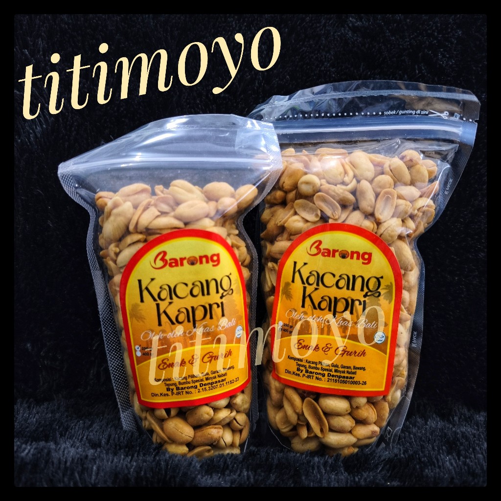 

Kacang Bali Barong" Paket Bumbu 400Gr Kapri 250Gr Disco 250Gr