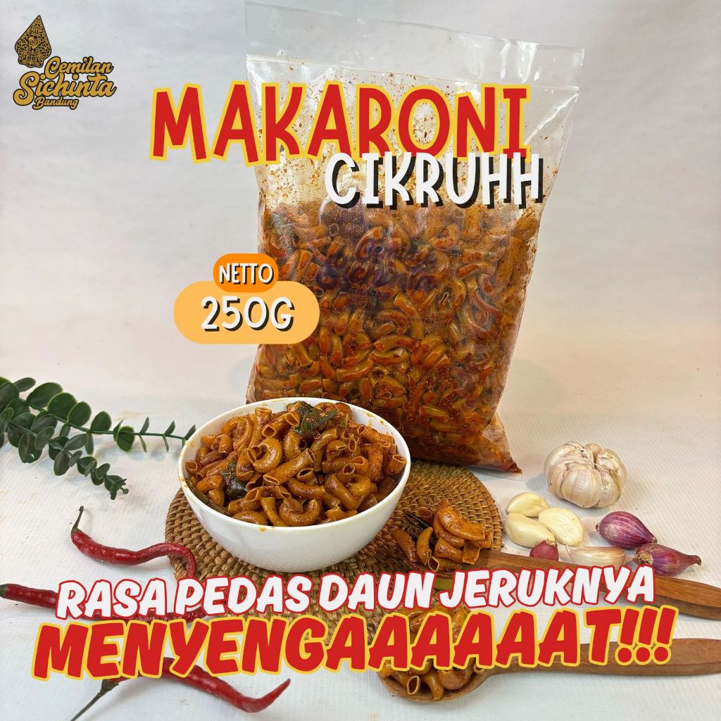 

250gr - Makaroni Cikruh Daun Jeruk Cemilan Sichinta