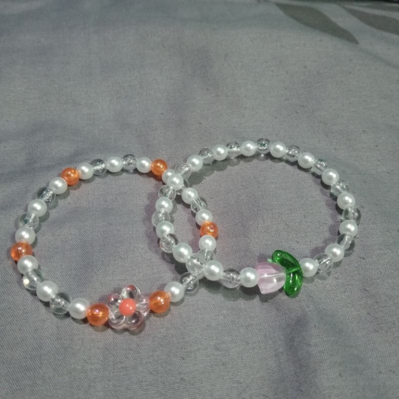 Gelang karet manik manik lucu / gelang viral /gelang mote / gelang anak/ gelang dewasa