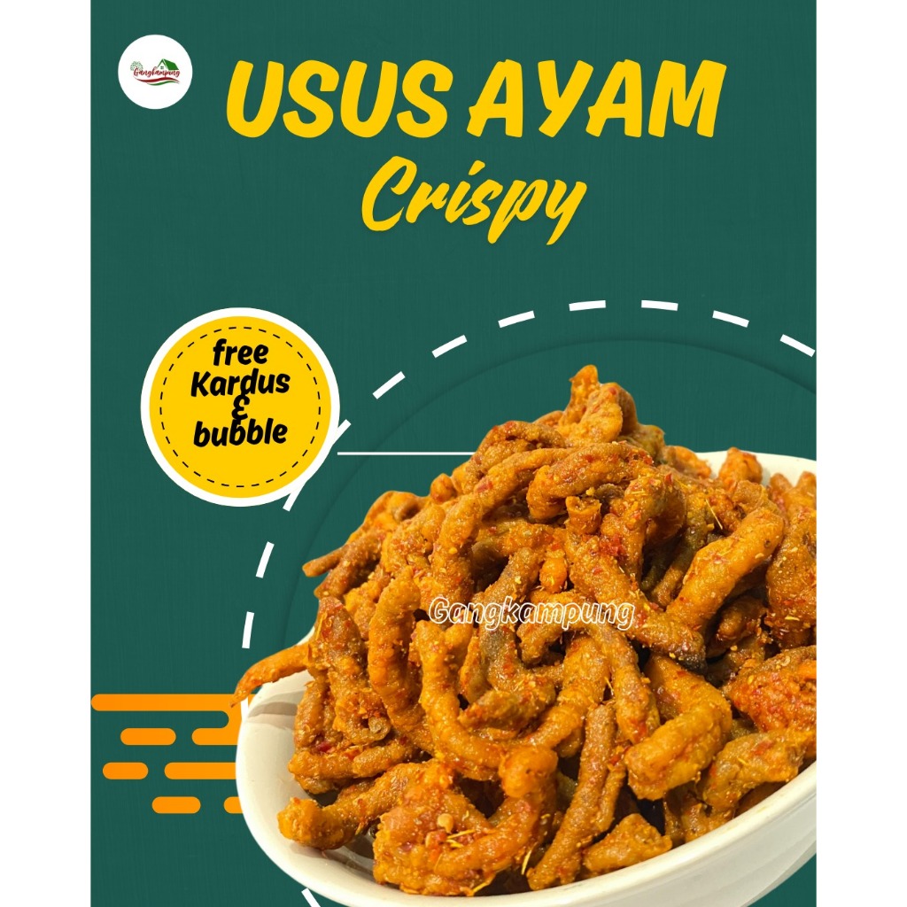 

Usus Ayam Crispy 250gr gangkampung