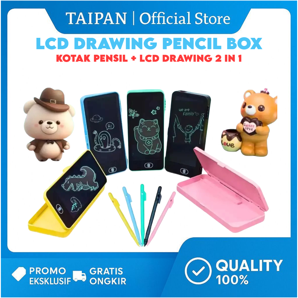 

Tempat Pensil grafiti 2in1 / Kotak Pensil Lukisan Alat Tulis Penyimpanan Sederhana Berkapasitas Besar Tas Pensil Siswa Berpenampilan Tinggi