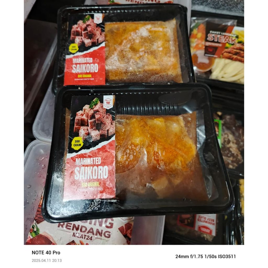

Daging Saikoro Cube 300 gram Daging Saikoro Frozen Marinasi