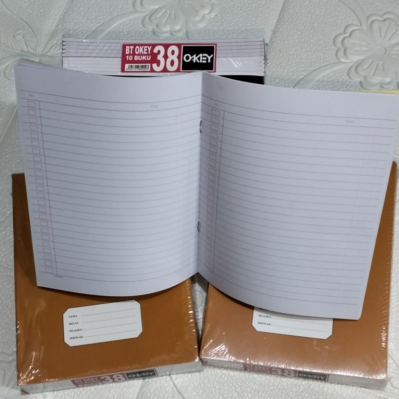 

JUAL BUKU TULIS OKEY COVER KRAFT 38 LEMBAR