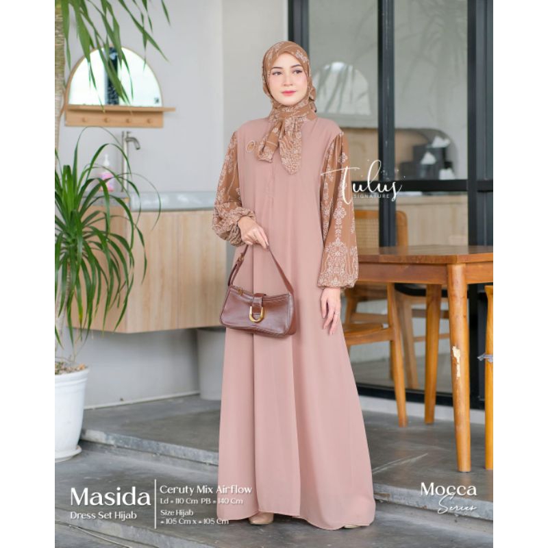 { NEW } GAMIS DRESS SET HIJAB MASIDA BY TULUS SIGNATUR // WANITA FASHION MUSLIM // KIMBERLY MAXY BY 