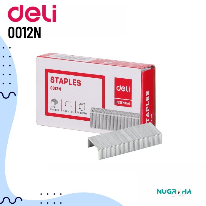 

ISI KLIP STAPLES DELI E-0012N UKURAN 24/6