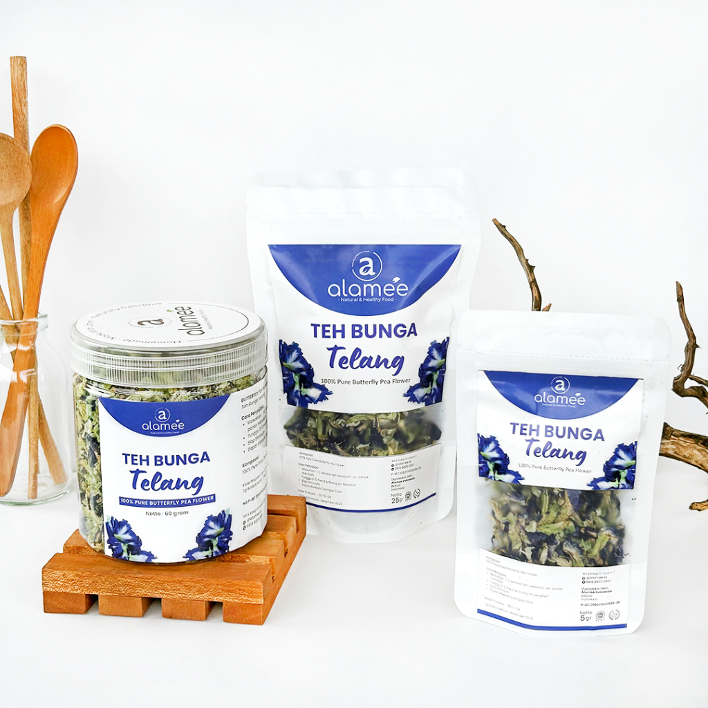 

ALAMEE Teh Bunga Telang Butterfly Pea Tea Kering Organik Herbal Dried Flower