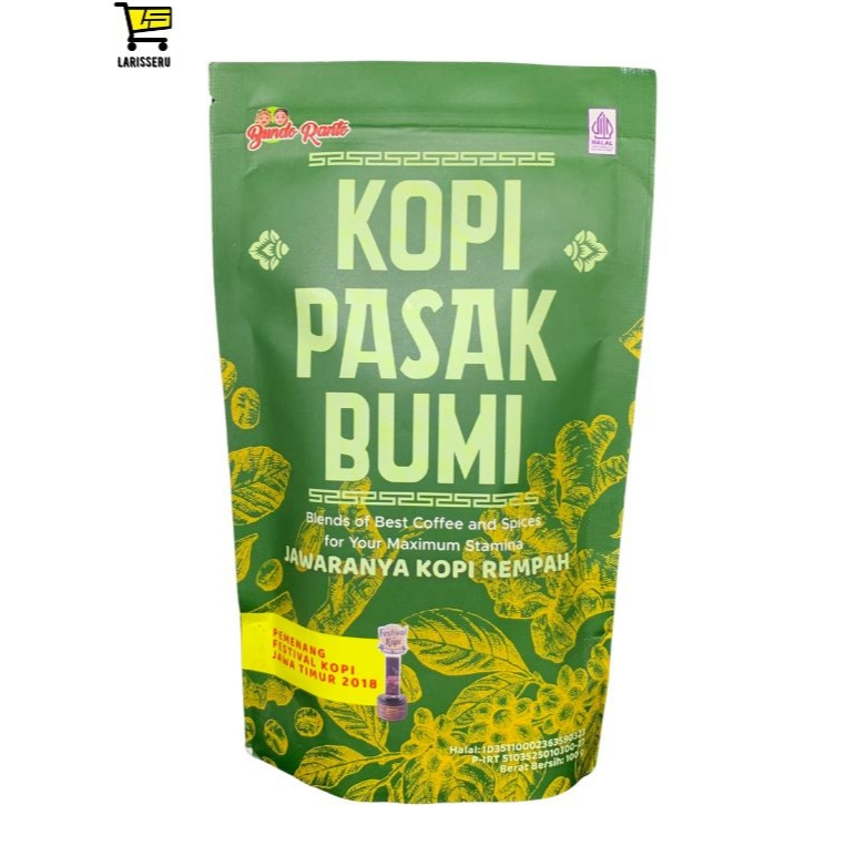 

BundoRanto Kopi P Bumi 100g - Kopi Robusta, Jahe, P Bumi, Rempah-Rempah, Meningkatkan Energi