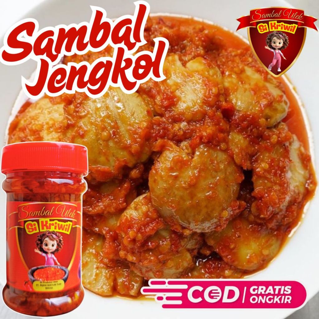 

Sambal Jengkol Premium Super Empuk Pedas Nampol Nikmat Ngepol