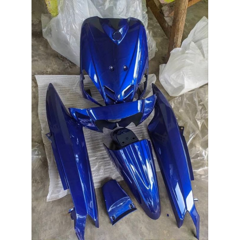 cover full body kasar motor mio sporty biru gloss