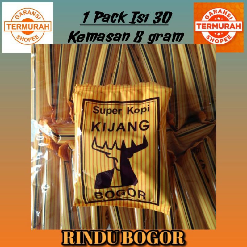 

Kopi Kijang Kopi Pilihan Khas Kota Bogor Produksi "Toko Agus" Kopi Legendaris 1 Pack isi 30 Sachet @ 8 Gram