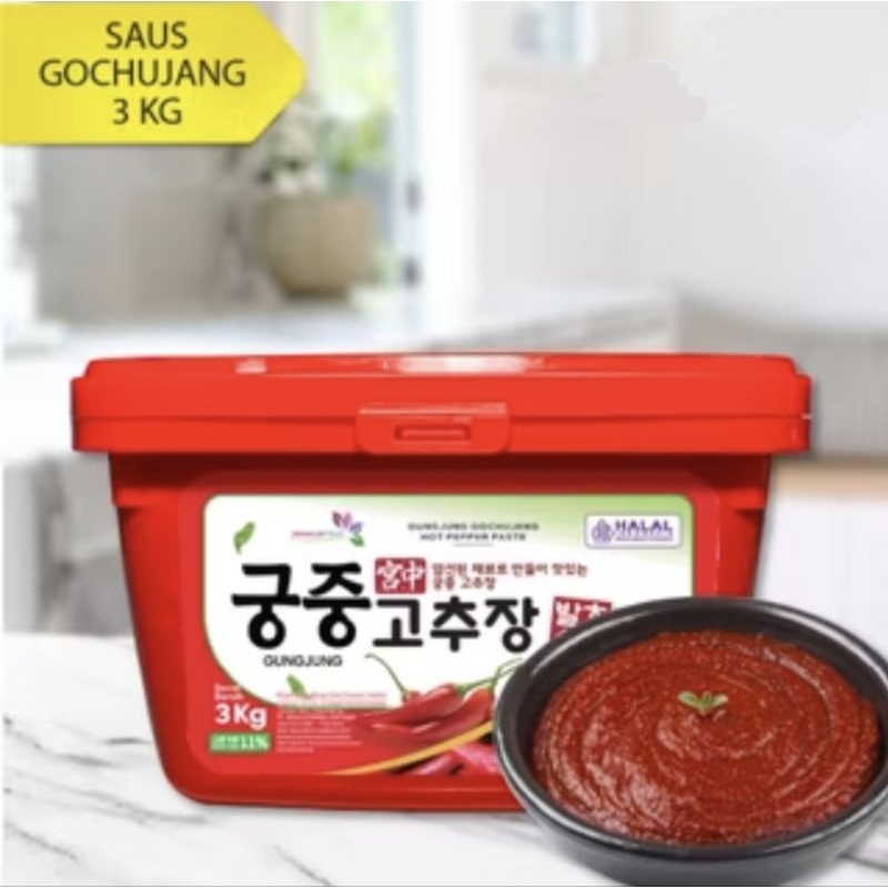 

3 kg Gungjung Gochujang Hot Pepper Taste Pasta Cabai JUMBO HARGA MIRING PALING MURAH