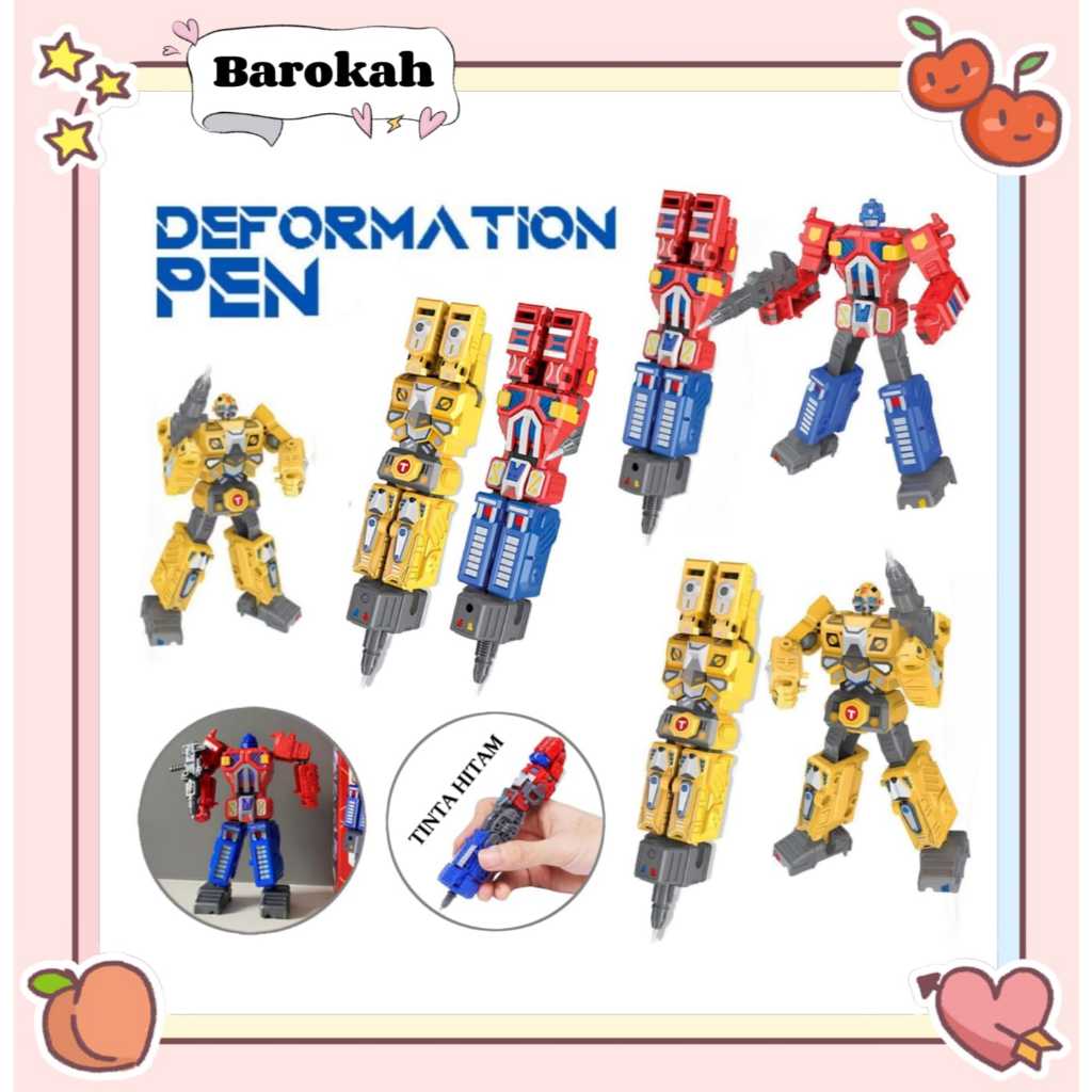 

[BAROKAH] Deformation Pen | Pena Robot Transformers | Pen Robotic | Bolpoin