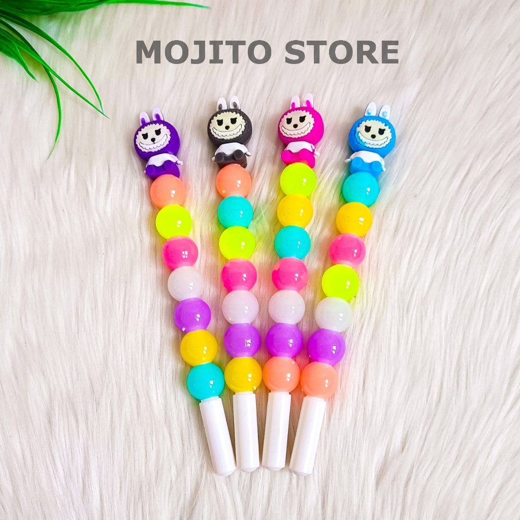 

PULPEN LABUBU BOLA GEL PEN TINTA PENA PEN BOLPEN POP MART POP MART THE MONSTER