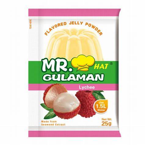 

MR HAT GULAMAN GRASS JELLY UNFLAVORED & FLAVORED YELLOW,RED,BLACK,ORANGE/MANGO,STRAWBERRY,BUKO PANDAN,GRAPE,LYCHEE