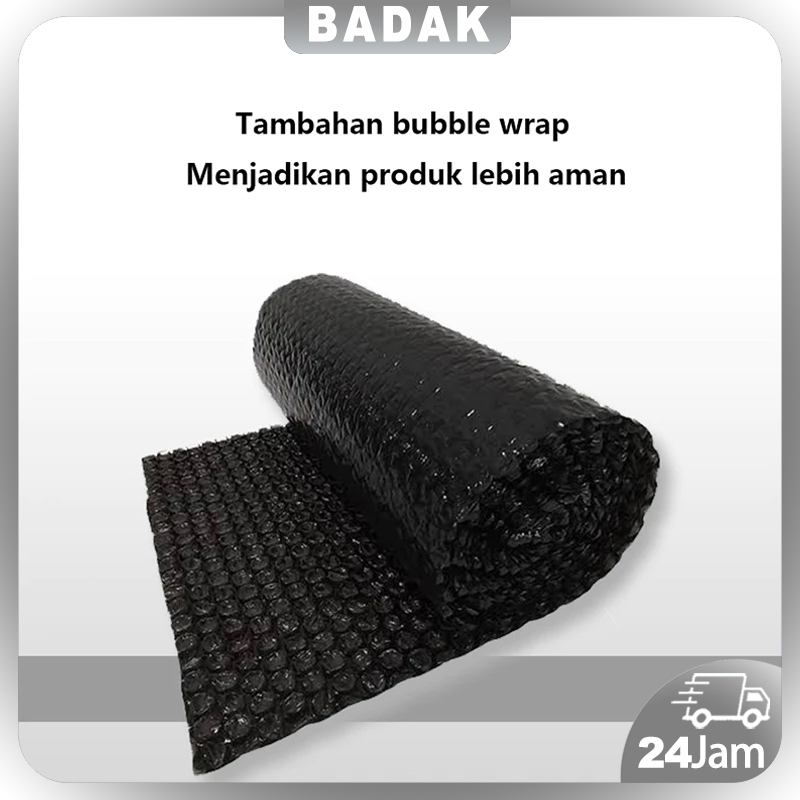 

Tambahan packing bubble film agar produk lebih aman