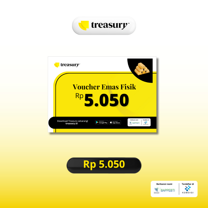 Voucher Emas Fisik Treasury Rp5,050