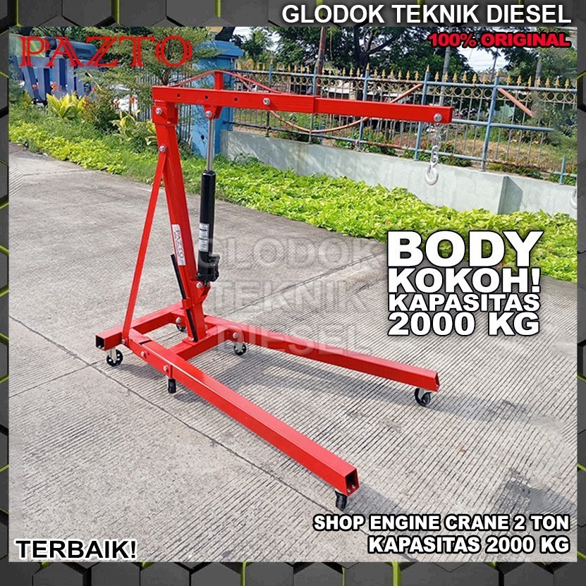 Hydraulic Engine Crane Truck Lipat 2 Ton Heavy Duty Hydraulic Engine Crane 2 TON 2T Jack Engine Cran